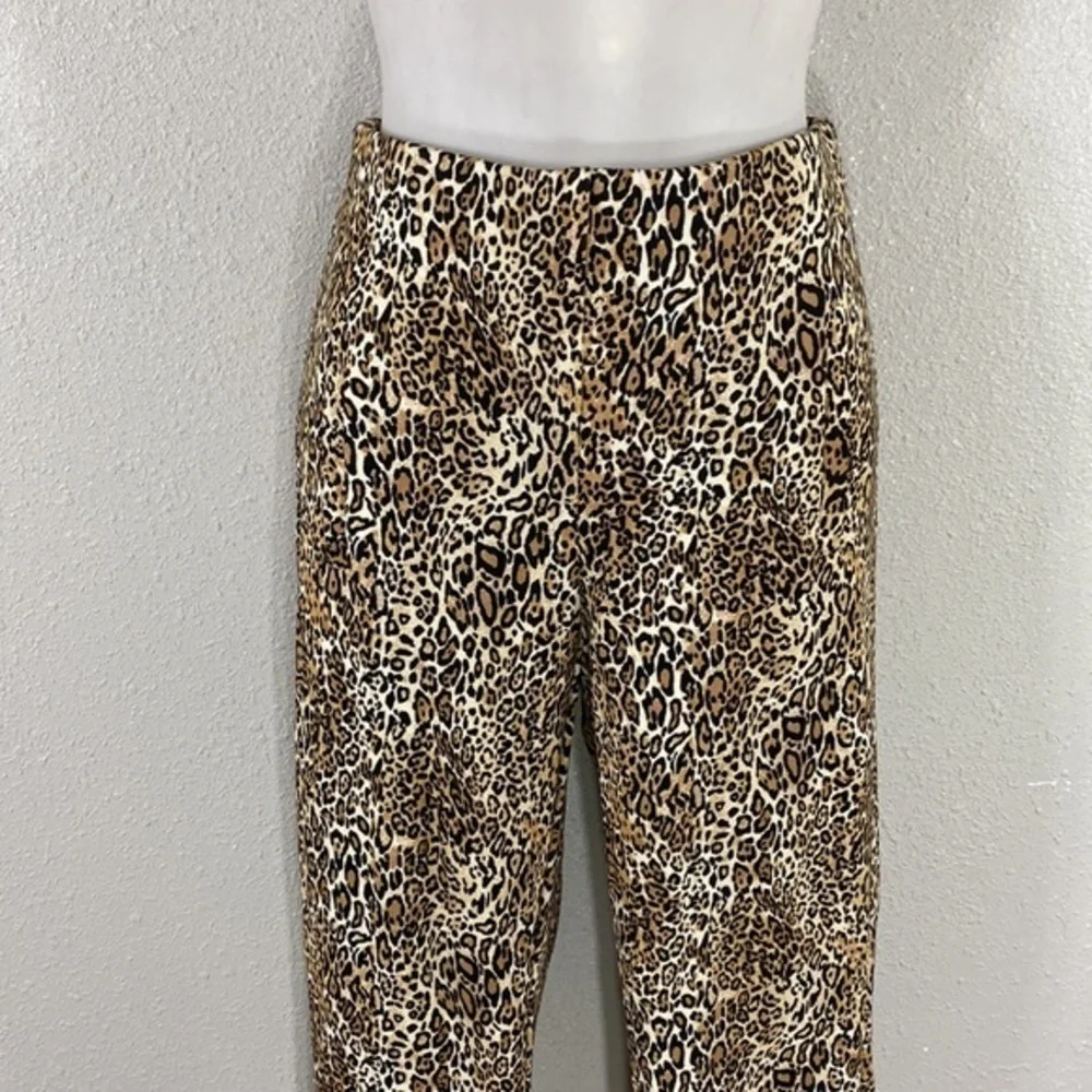 NWT Chico’s So Slimming Juliet Leopard-Print Ankle Pants 00 2